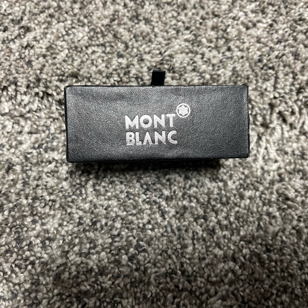 Mont Blanc cufflinks.